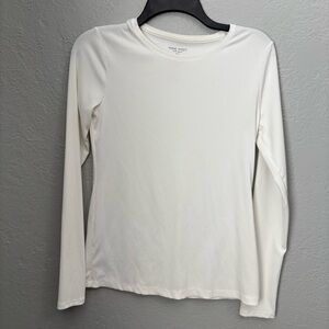 Nine West Cream Long Sleeve Tee